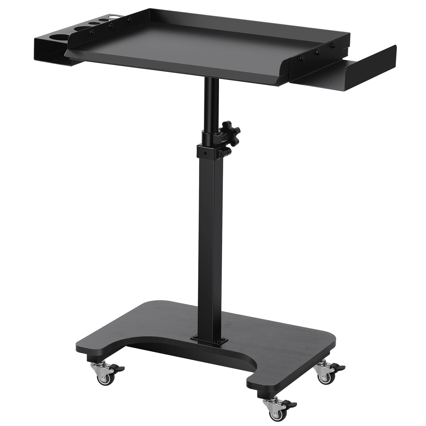 POARMEEY Premium Tattoo Tray Cart Salon Tray Rolling Trolley Adjustable Height Storage Utility Cart(011)