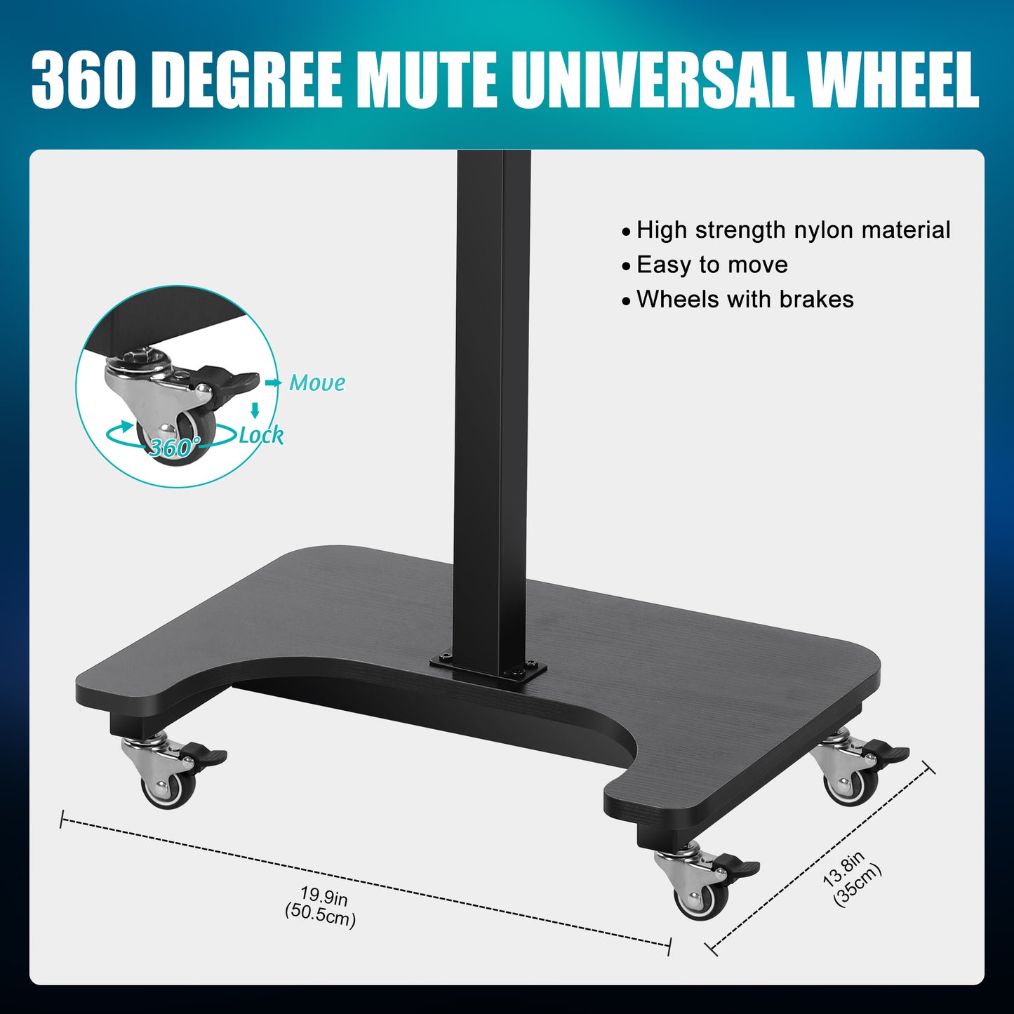 POARMEEY Premium Tattoo Tray Cart Salon Tray Rolling Trolley Adjustable Height Storage Utility Cart(011)