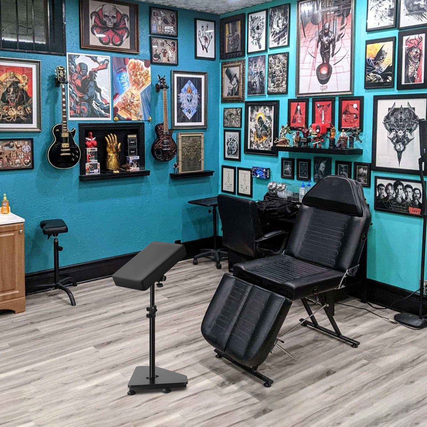 POARMEEY Tattoo Arm Rest Stand for Tattoo Artist Studio,Adjustable Panel Height Angles Durable and Stable Tattoo Accessories and Supplies Furniture