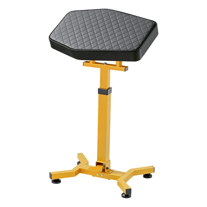 POARMEEY XXL Tattoo Armrest with Gold Metal Frame Large Tattoo Arm Rest Stand with Breathable Checkered Pillow that Can Rotate 180° Hydraulic Armrest with Foot Pedal to Adjust Height
