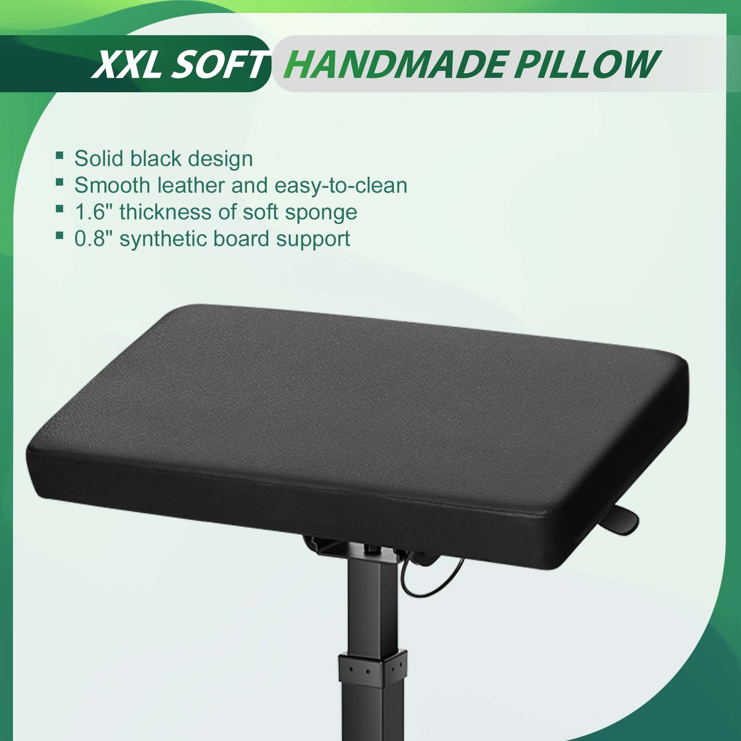 POARMEEY XXL Tattoo Armrest Stand with Legrest Large Tattoo Armrest with Flip Handle for Easy Angle Adjustment Upgraded Hydraulic Armrest with Foot Pedal to Adjust Height