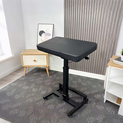 POARMEEY XXL Tattoo Armrest Stand with Legrest Large Tattoo Armrest with Flip Handle for Easy Angle Adjustment Upgraded Hydraulic Armrest with Foot Pedal to Adjust Height