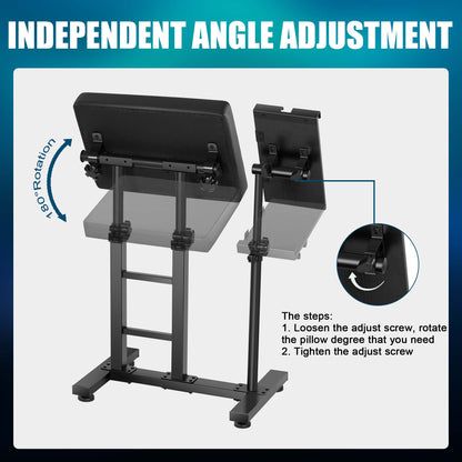 Poarmeey XXL Tattoo Arm Rest Stand with Adjustable Tattoo Tray for iPad Professional Oversized Armrest and Holder Stand Combination