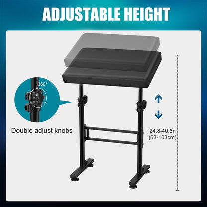 POARMEEY XXL Tattoo Arm Rest Stand Professional Tattoo Armrest with Large Soft Pillow and Adjustable Hight Angle for Studio