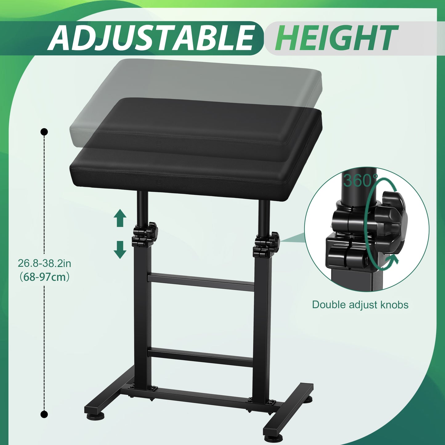 POARMEEY Tattoo Armrest XXL Height Adjustable Oversized Tattoo Arm Rest for Tattoo Supplies