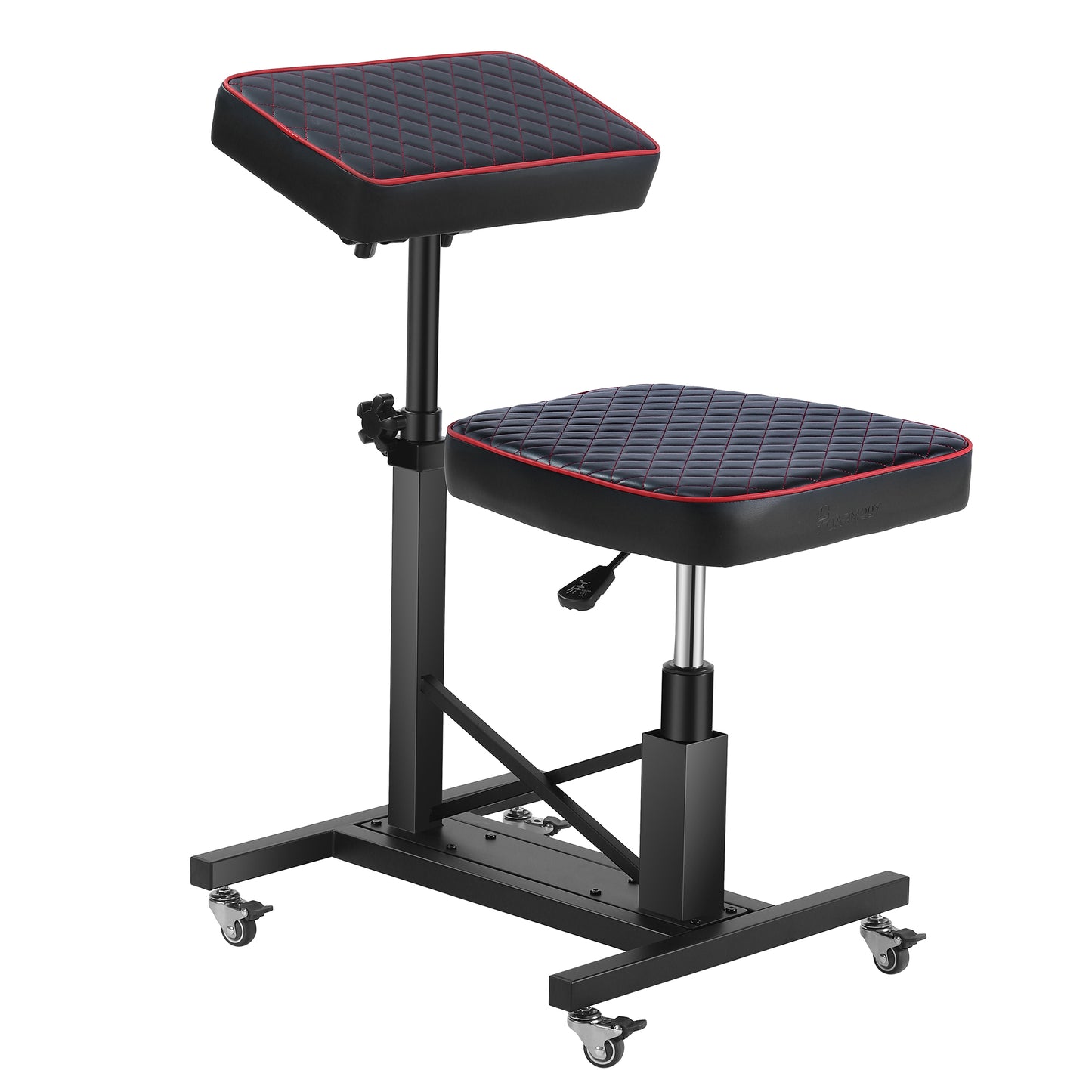 Poaremmy Tattoo Chair for Client with Arm Rest Tattoo Artist Chair Combo Armrest Stand On Wheels Adjustable Height by Hydraulic Device