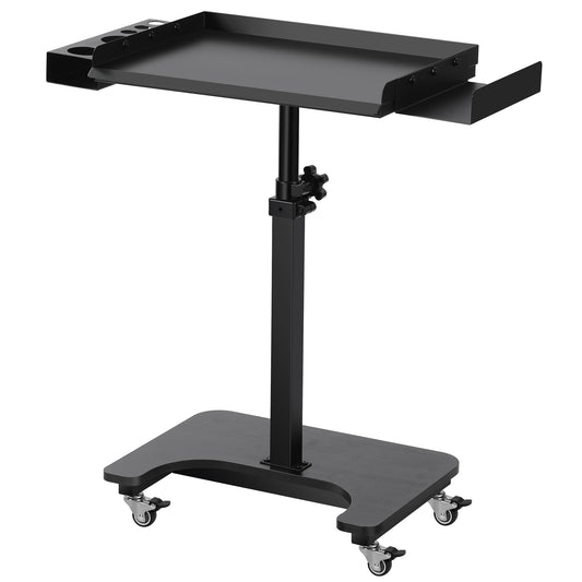 POARMEEY Premium Tattoo Tray Cart Salon Tray Rolling Trolley Adjustable Height Storage Utility Cart(011)