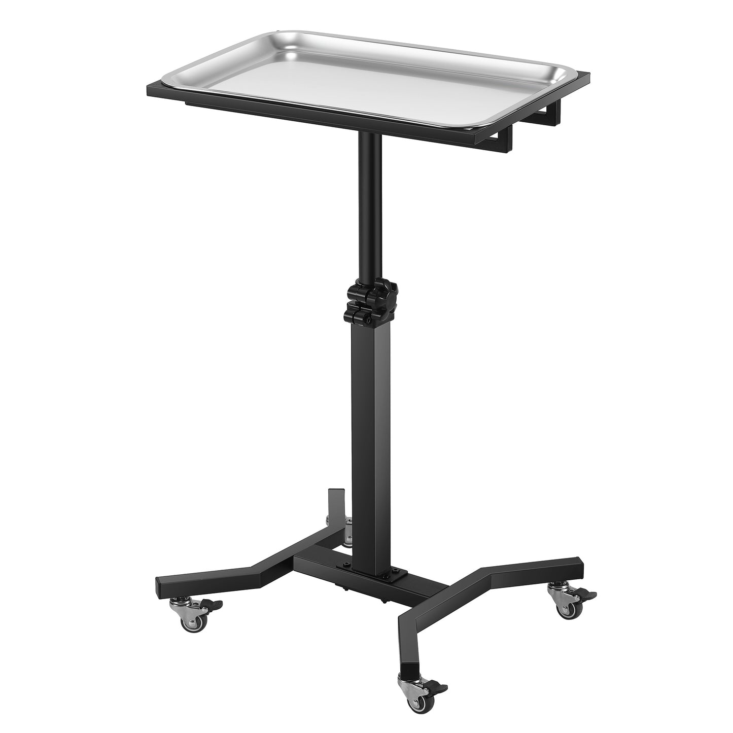 Poarmeey Tattoo Tray with Wheels Trolley Adjustable Height, Tattoo Stand Rolling Tray for Tattoo Studio