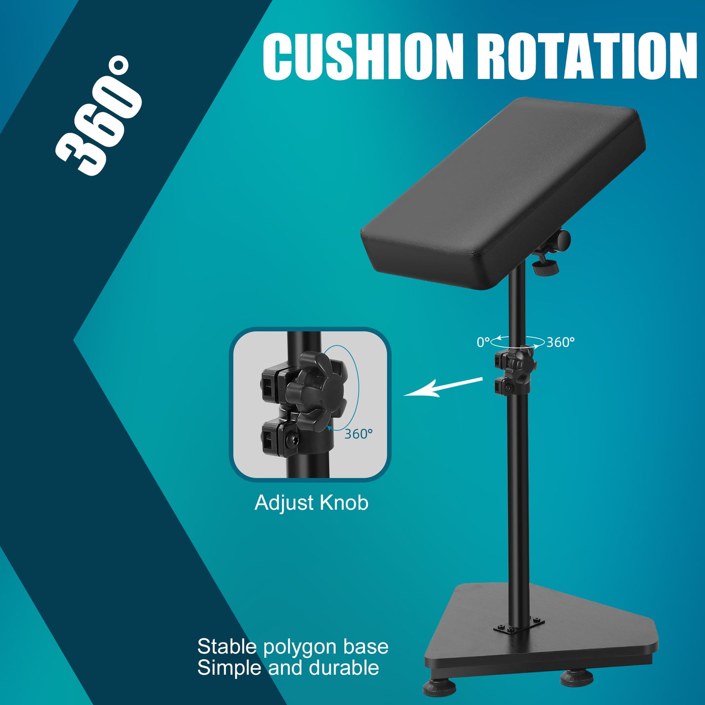 Poarmeey Tattoo Arm Rest Stand with Soft Pillow