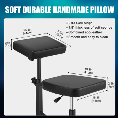 Poarmeey Tattoo Chair With Arm Rest Adjustable Height by Hydraulic Device