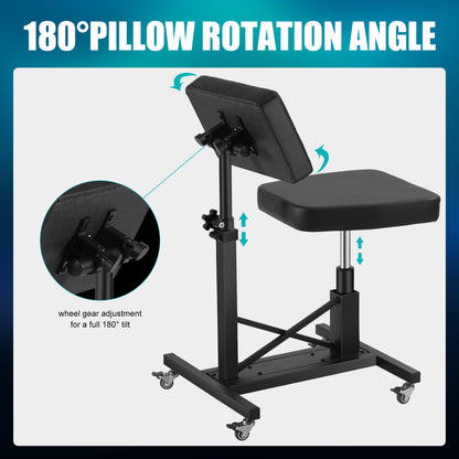 Poarmeey Tattoo Chair With Arm Rest Adjustable Height by Hydraulic Device