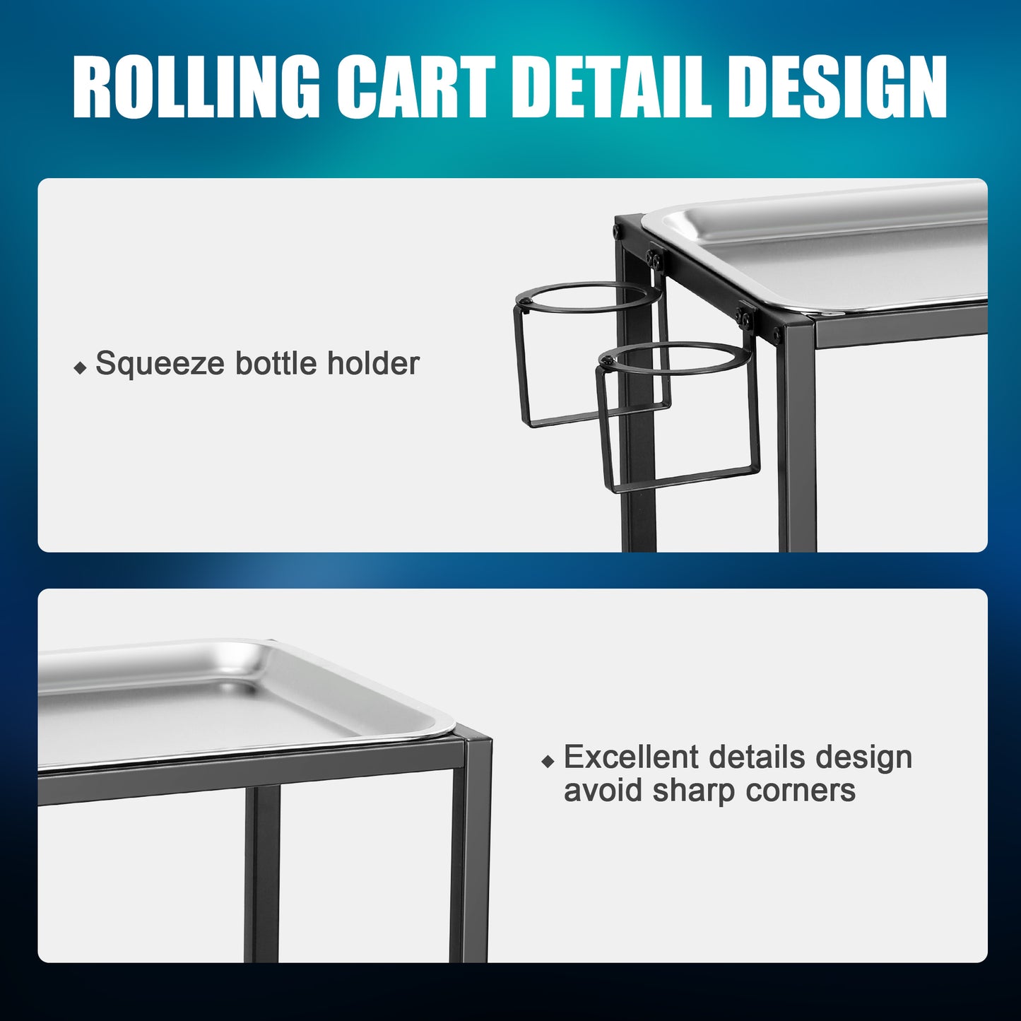 Poarmeey 2-Tier Rolling Tattoo Worksation