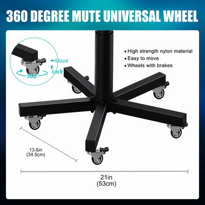 Poarmeey Rolling Stool with Back Support Tattoo Chair for Artist Salon Black Adjuestable Swivel Stool with Backrest for Work Spa Shop Home Massage Use