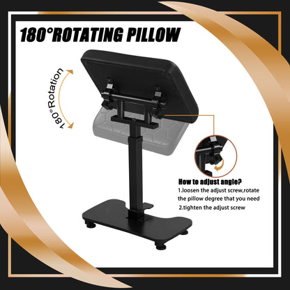 POARMEEY Tattoo Armrest Stand Hydraulic Device Height Adjustable Thickened Cushion Wood Grain Base Stability Strongly