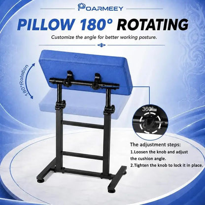 POARMEEY Tattoo Arm Rest XXL Height Adjustable for Tattoo Studio Royal Blue，Heavy‑duty Metal Frame Oversized padded PU leather 180° Tilt Stable Base Adjustable Height for Pro & Beginner Tattoo Artists Visit the Poarmeey Store
