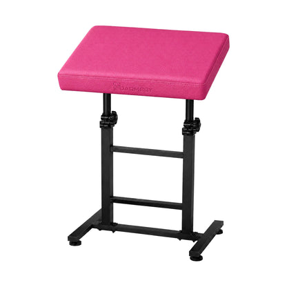POARMEEY Tattoo Arm Rest XXL Height Adjustable for Tattoo Studio Pink，Height 68-97 cm Soft Sponge Cushion 180° Tilt Professional Use Easy to Clean Sturdy Metal Frame for Tattoo Artists