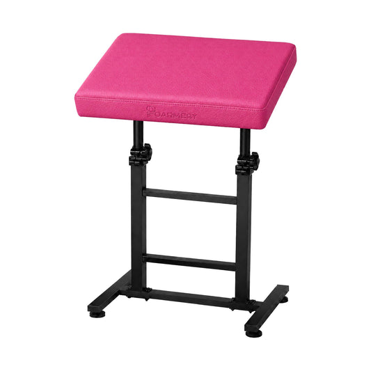POARMEEY Tattoo Arm Rest XXL Height Adjustable for Tattoo Studio Pink，Height 68-97 cm Soft Sponge Cushion 180° Tilt Professional Use Easy to Clean Sturdy Metal Frame for Tattoo Artists