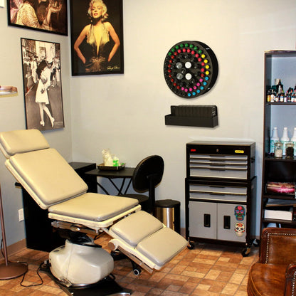 Poarmeey Tattoo Ink Holder, 69 Holes Tattoo Paint Holder and Tattoo Paint Display Holders Support Equipment for Tattoo Artists (Holder Only)