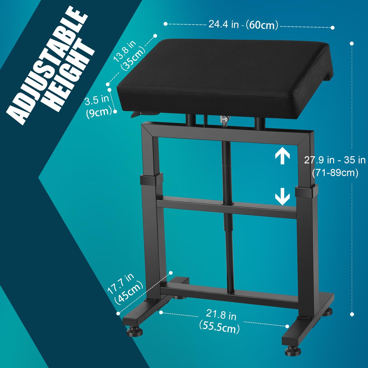 POARMEEY Large Tattoo Armrest Stand, Adjustable Height by Hydraulic Technology Tattoo Arm Rest