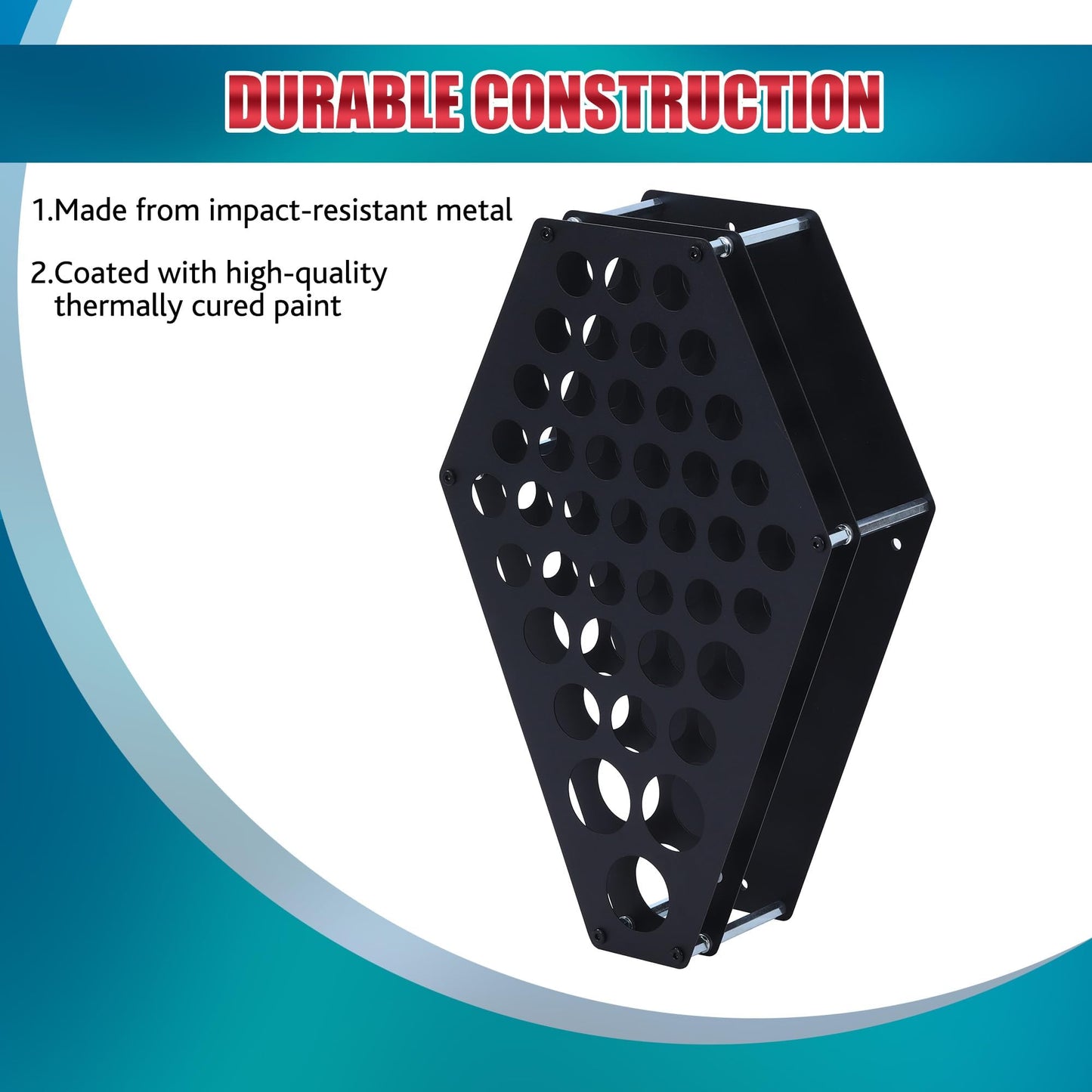 POARMEEY Tattoo Ink Rack Tattoo Holder,68 Holes Tattoo Permanent Makeup Pigment Ink Bottle Holder Stand Rack Organizer