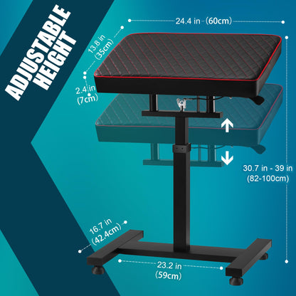 POARMEEY Large Tattoo Armrest Stand with Hydraulically Adjustable Height for Professional Tattoo Artists