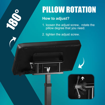 POARMEEY Large Tattoo Armrest Stand with Hydraulically Adjustable Height for Professional Tattoo Artists