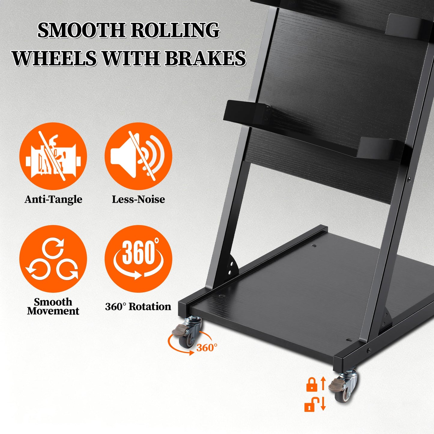 POARMEEY Multifunctional Salon Tray on Wheels, Premium Rolling Trolley Cart Tray, Large Mobile Workstation Table for Tattoo Barber Worlkshop, Beauty Spa Salon Storage