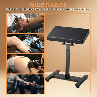 Upgraded Tattoo Arm rest XXL, Hydraulic System Adjustable Height, Heavy Duty Tattoo Arm Leg Stand, Soft Sponge Pad 180° Tilt for Tattoo Studio